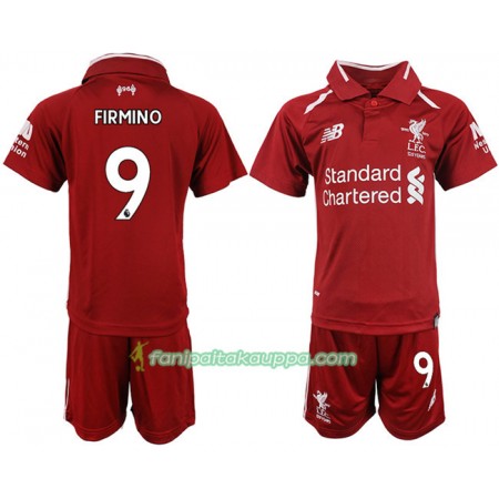 Jalkapallo Peliasut Liverpool FIRMINO 9 Lasten Koti Pelipaita 2018-2019 Lyhythihainen